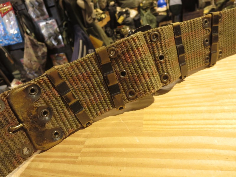 U.S.Pistol Belt Cotton M-1967 VietNamWar used - マツザキ商店