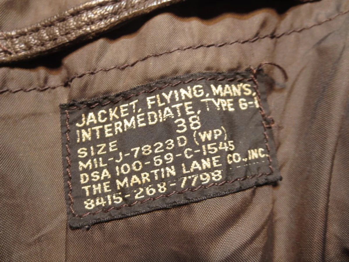 U.S.NAVY G-1 Jacket MIL-J-7823D 1969年 size38 used - マツザキ商店
