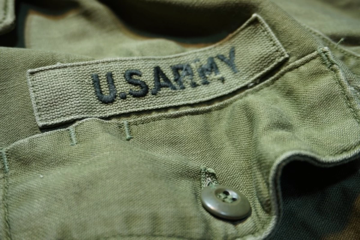 U.S.ARMY UtilityShirt Cotton 1968年 size15 1/2 used