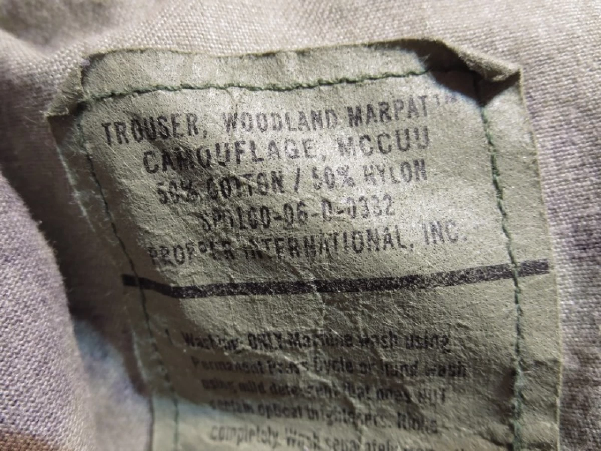 U.S.MARINE CORPS Trousers(MCCUU)WoodLand sizeLused