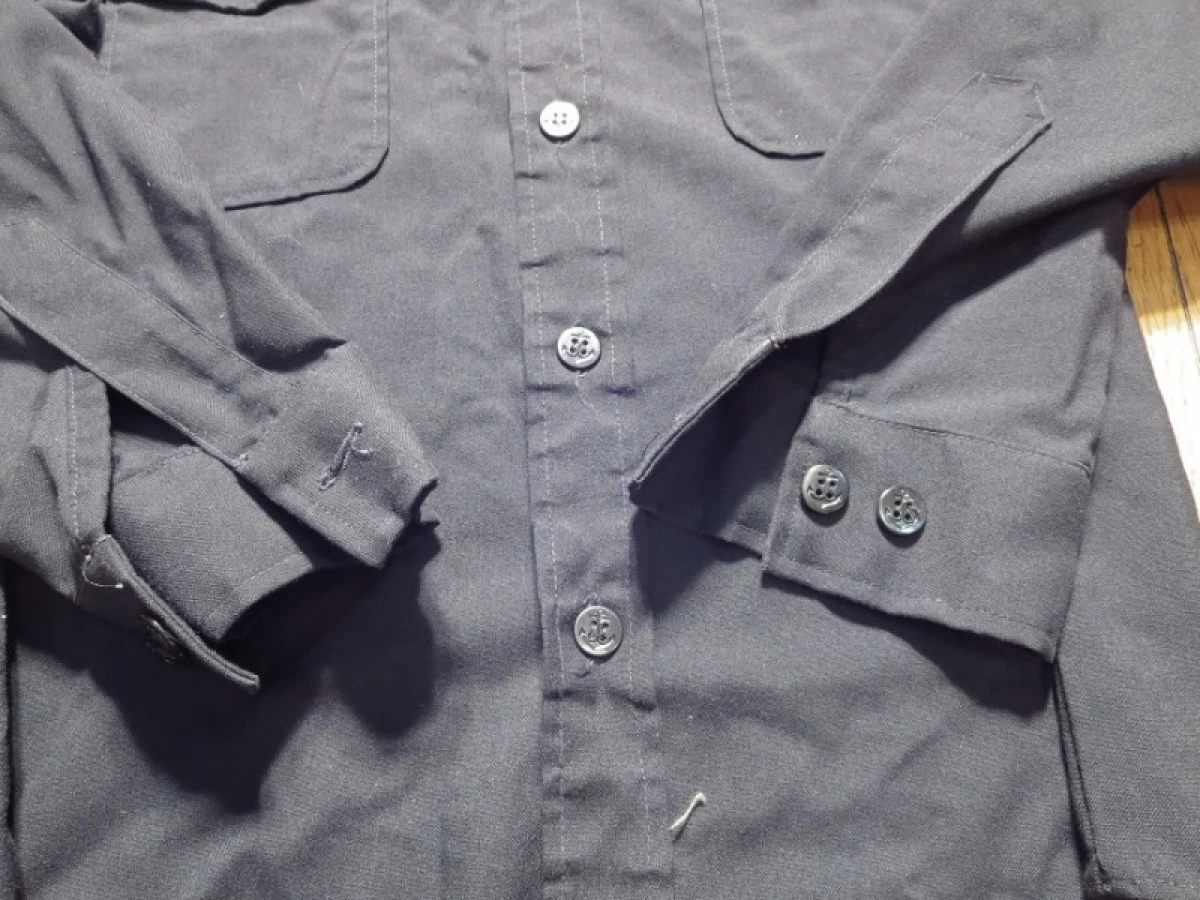 U.S.NAVY Shirt Plain Weave 1978年 size15 1/2 used