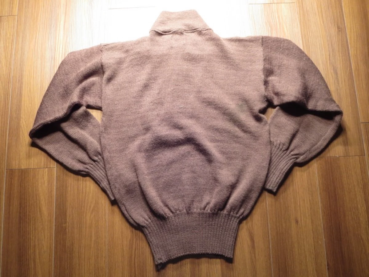 U.S.ARMY Sweater 100%Wool OD 1985年 sizeL used