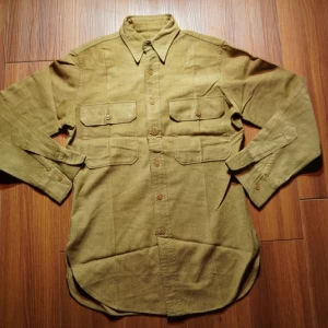 U.S.ARMY Shirt Flannel? OD Style? 1940年代? sizeXS