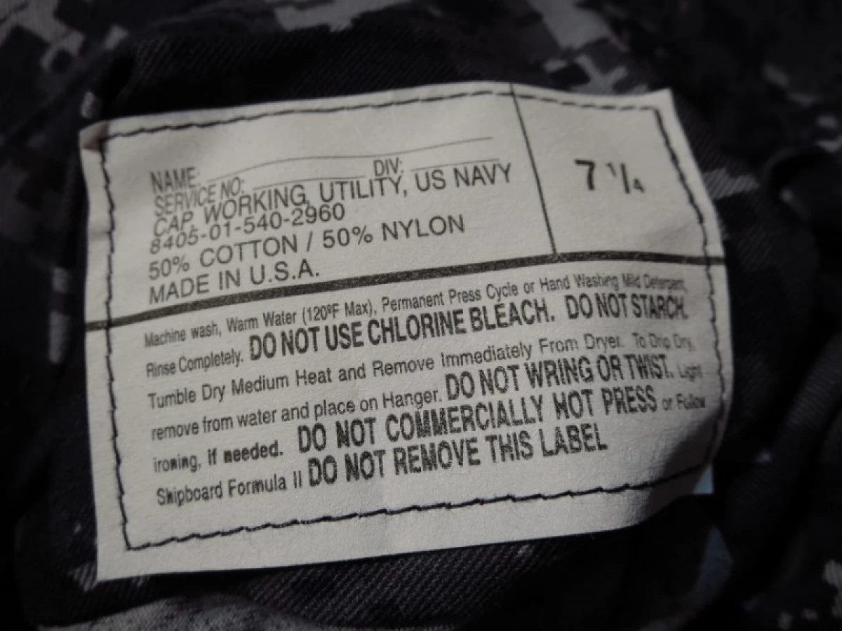 U.S.NAVY Cap Working Utility