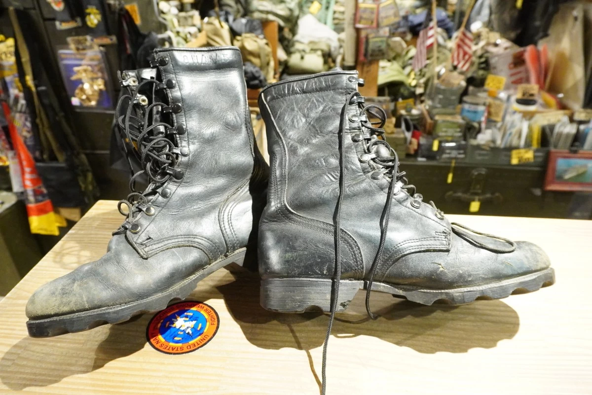 U.S. Boots Combat Leather 1985年 size8W used