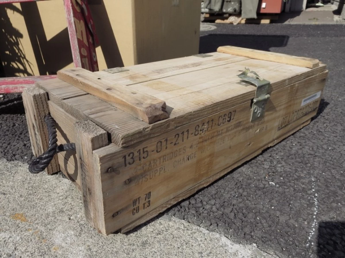 U.S.Wood Box for Cannon?MortarM30? 1985年 used