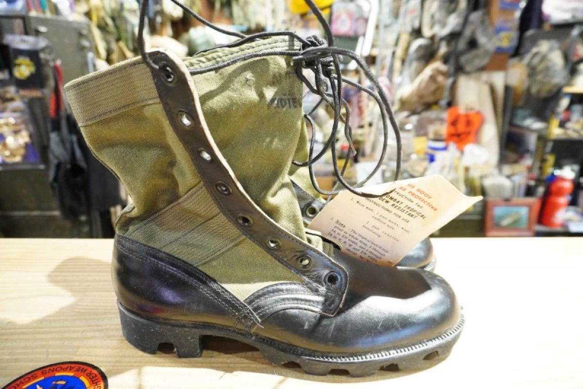 U.S.ARMY Boots Combat Tropical 1971年 size6N new