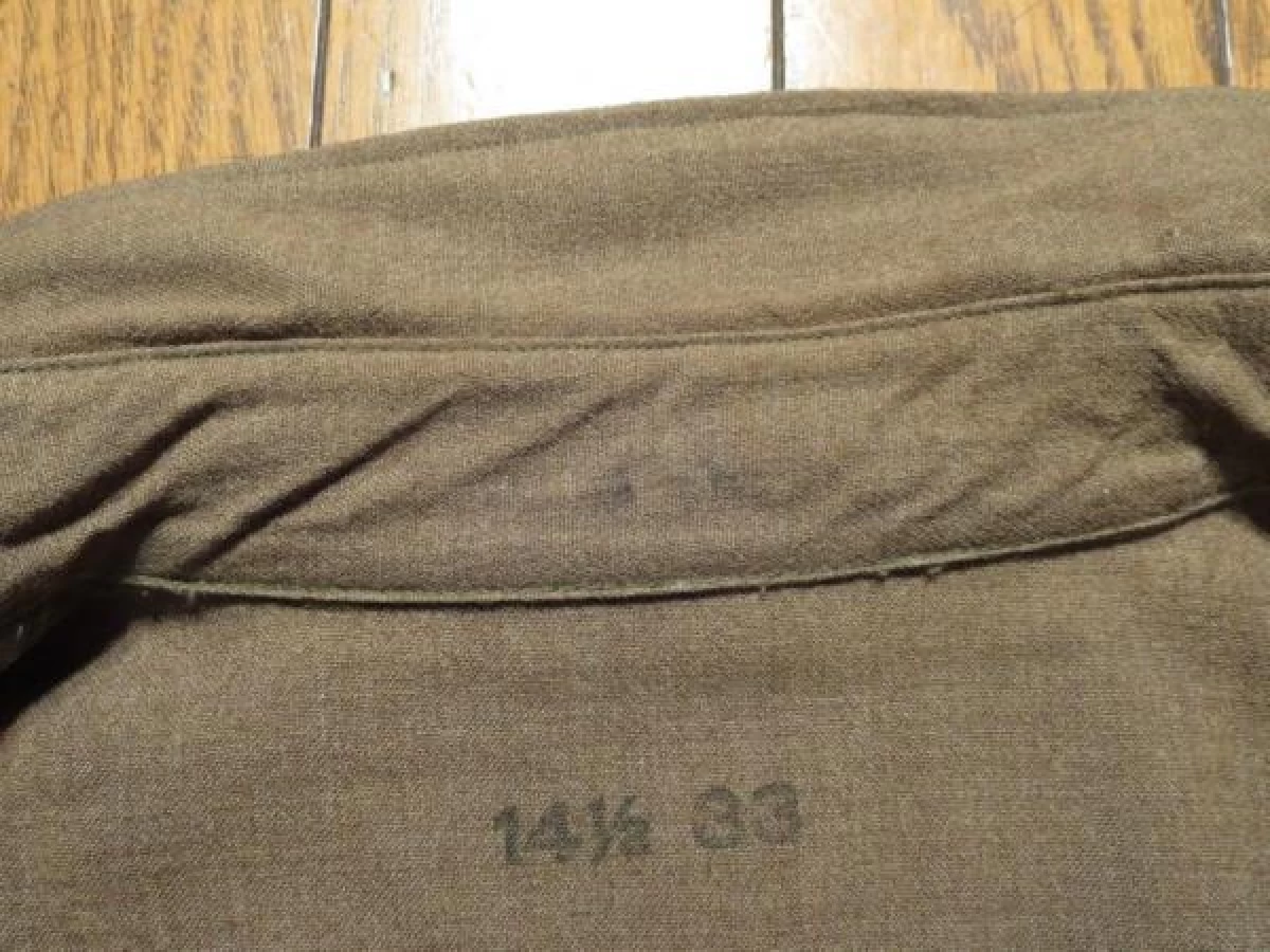 U.S.Shirt Flannel 1939年 size14 1/2 used