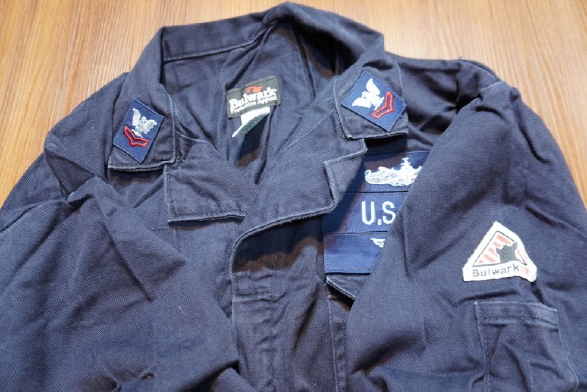 U.S.NAVY Coveralls 100%Cotton FR size42L used