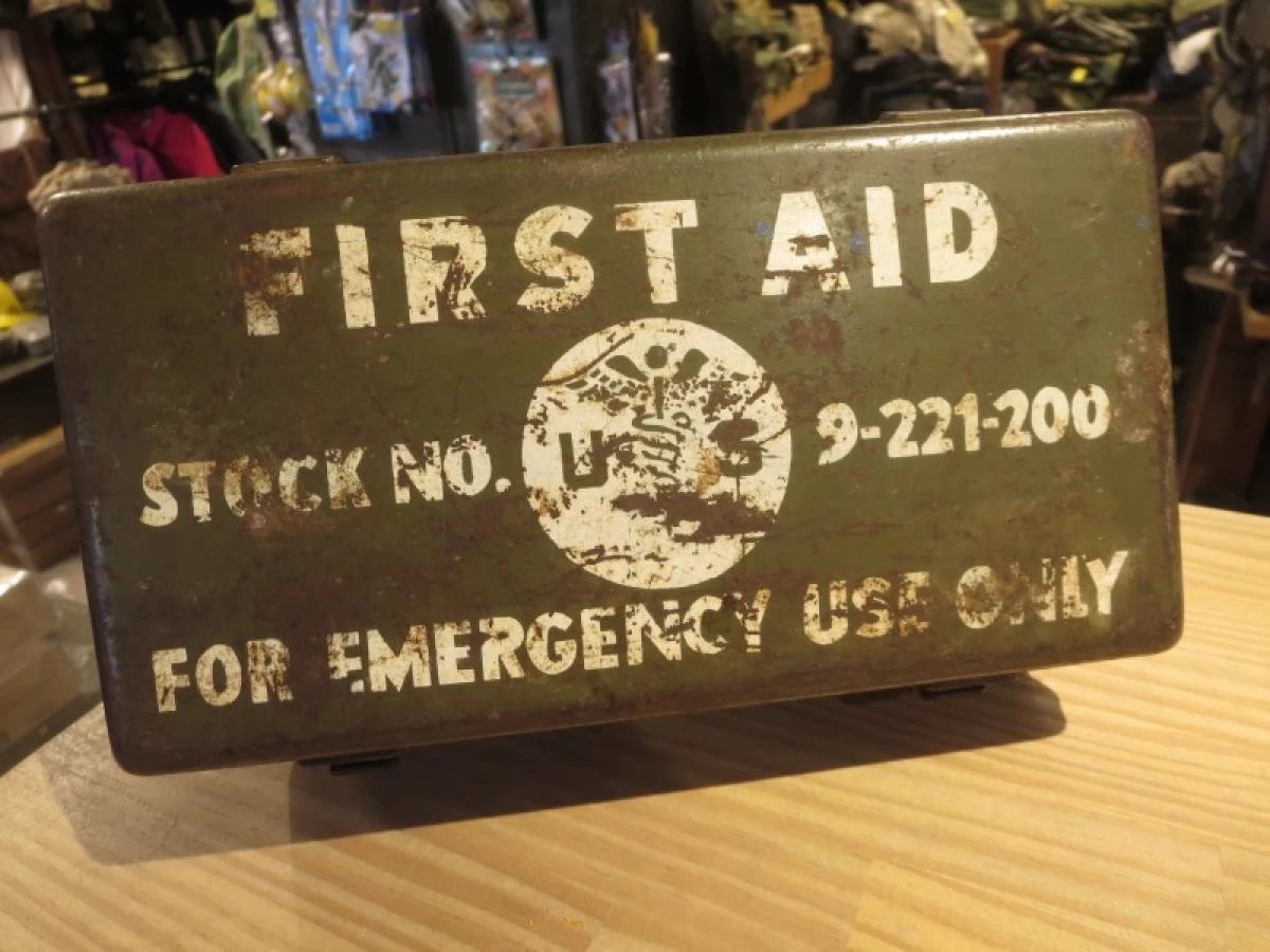 U.S.Metal Box for First Aid Kit 1950年代 used
