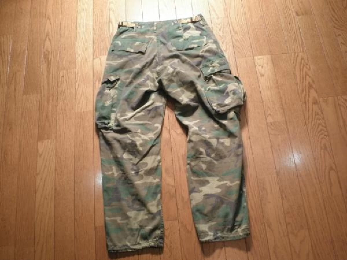 U.S.Trousers Camouflage Poplin 1980年 sizeS used