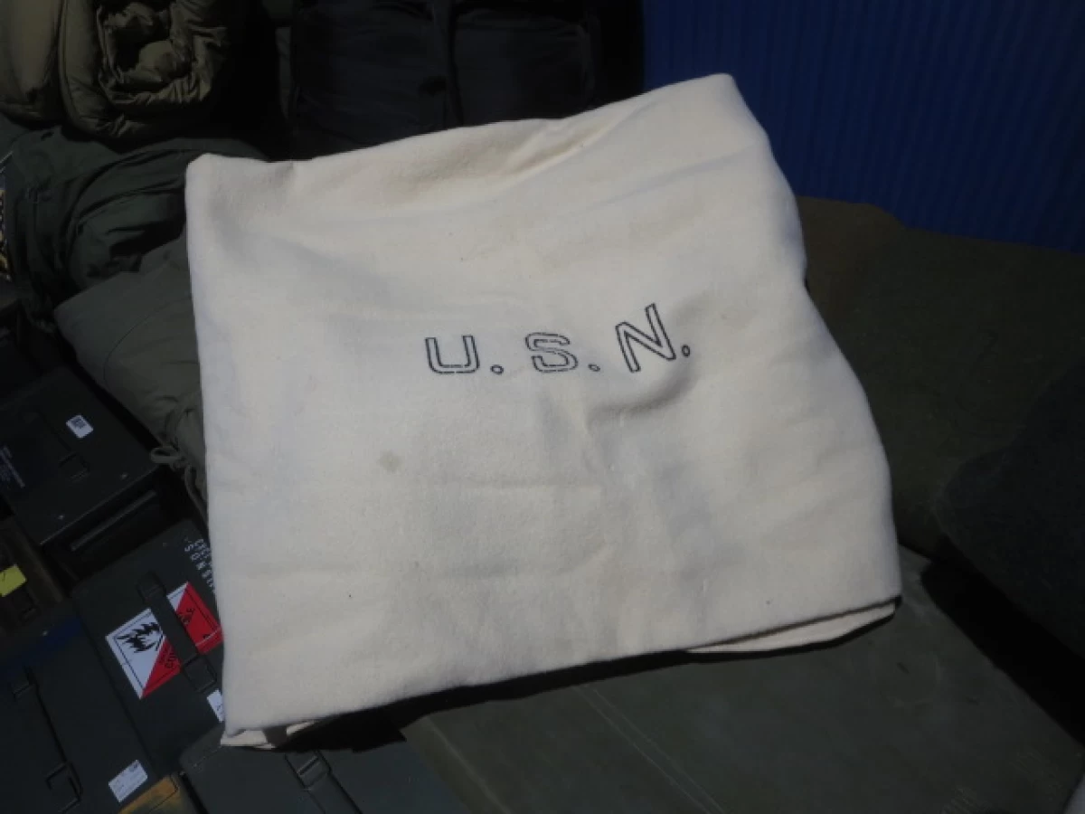 U.S.NAVY Blanket 1960?1970年代? 210cm×165cm used