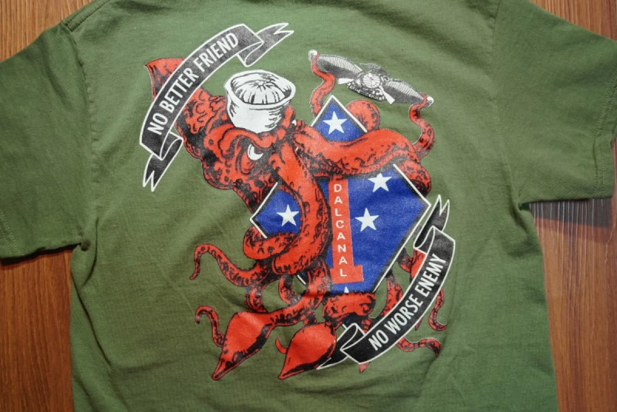 U.S.MARINE CORPS T-Shirt 1st Marine Division sizeS