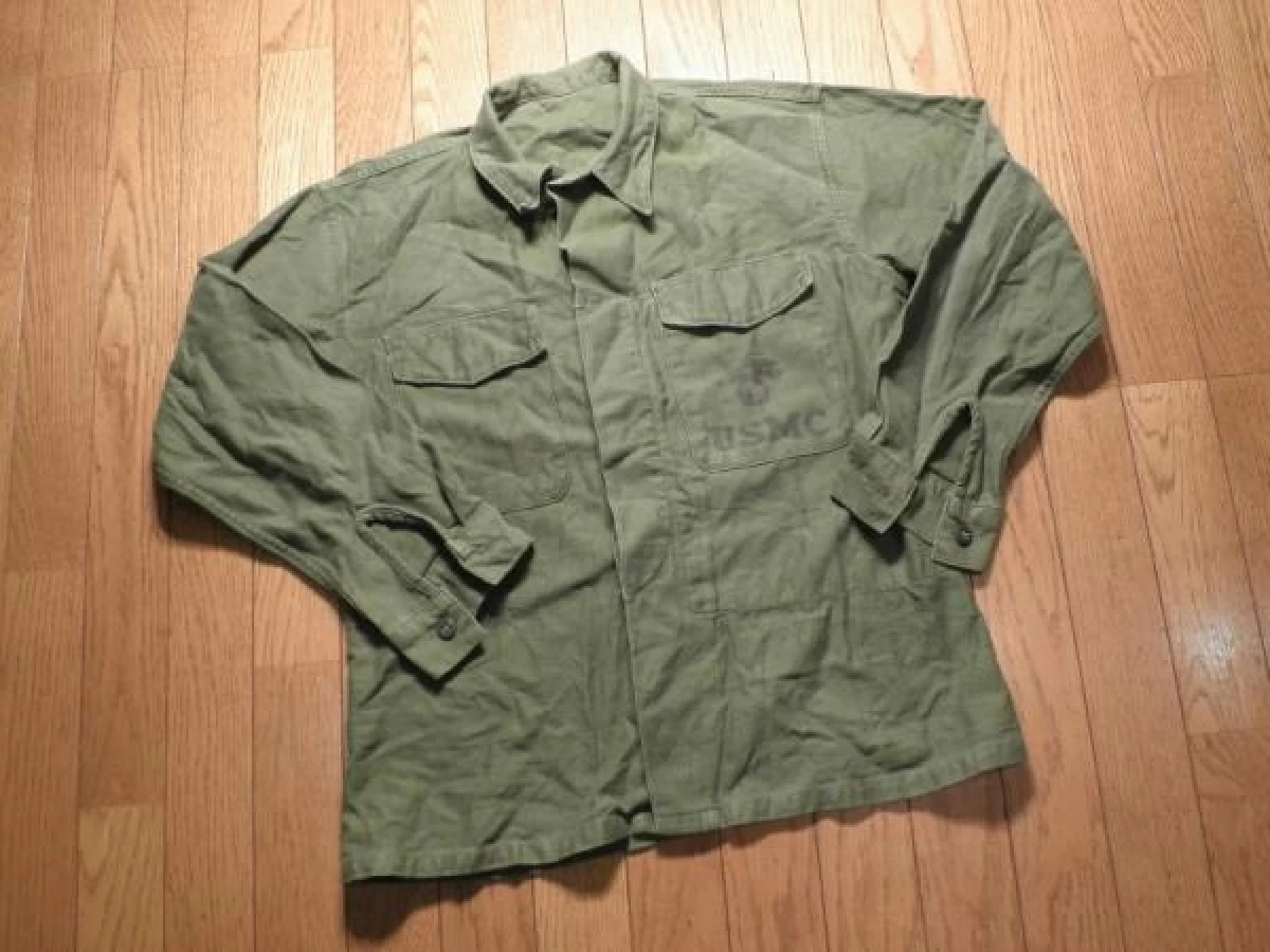 U.S.MARINE CORPS Utility Shirt 1958年 size? used