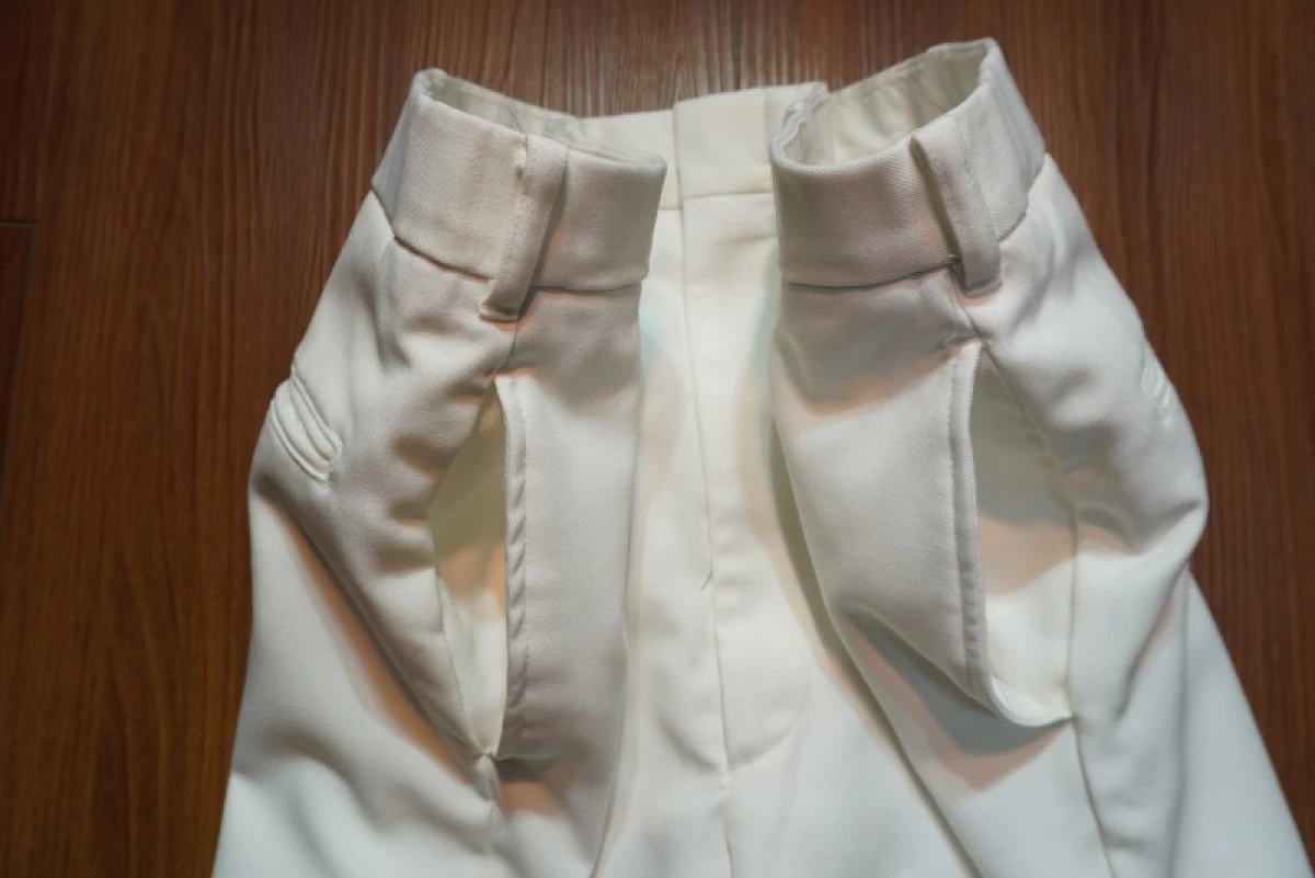 U.S.NAVY Trousers Enlisted White size36Long used