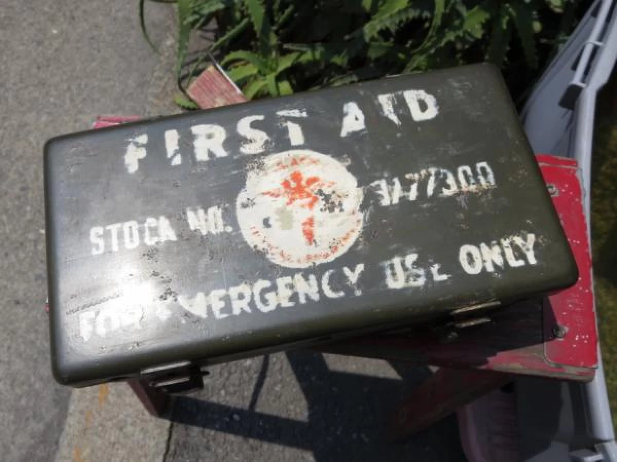 U.S.ARMY Medical Box Metal 1940年代 used