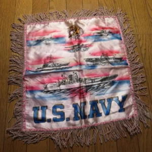 U.S.NAVY Pillow Cover 1940年代? used?