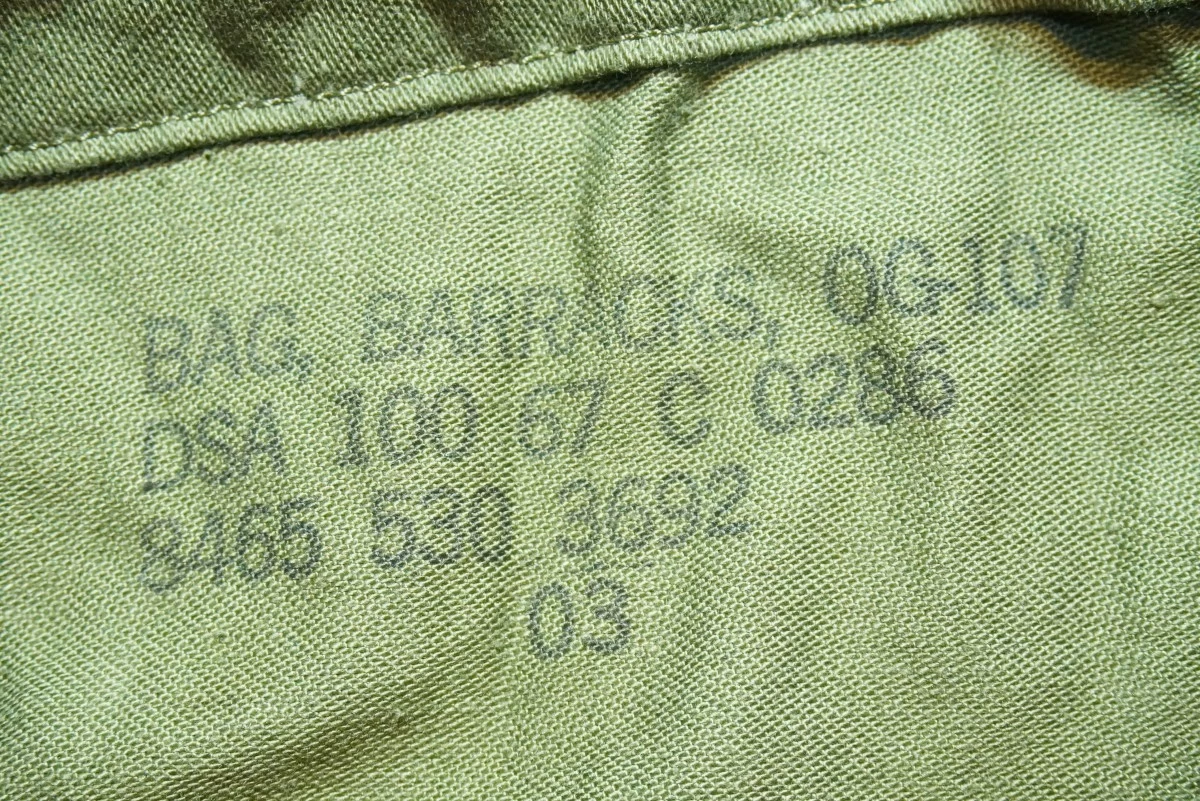 U.S.Bag Barracks (Laundry) Cotton? 1967年 used