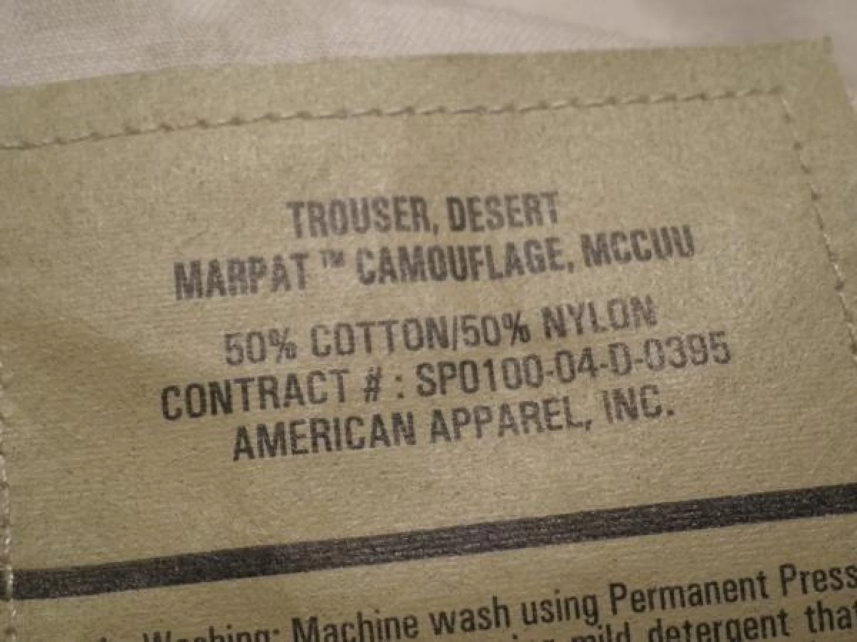 U.S.MARINE CORPS Trousers DESERT MARPAT sizeXXL