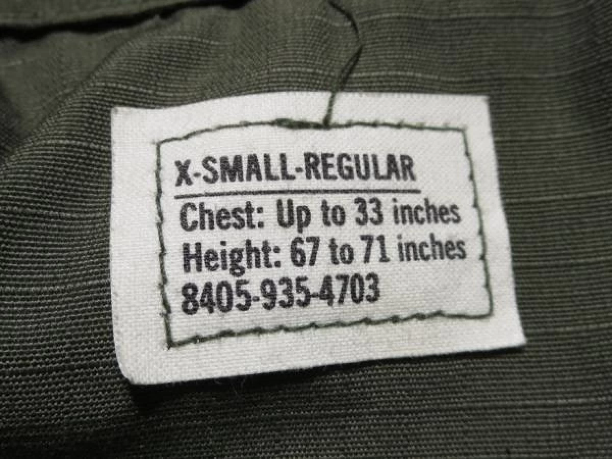 U.S.ARMY Coat Rip-Stop 100%Cotton 1970年 sizeXS new