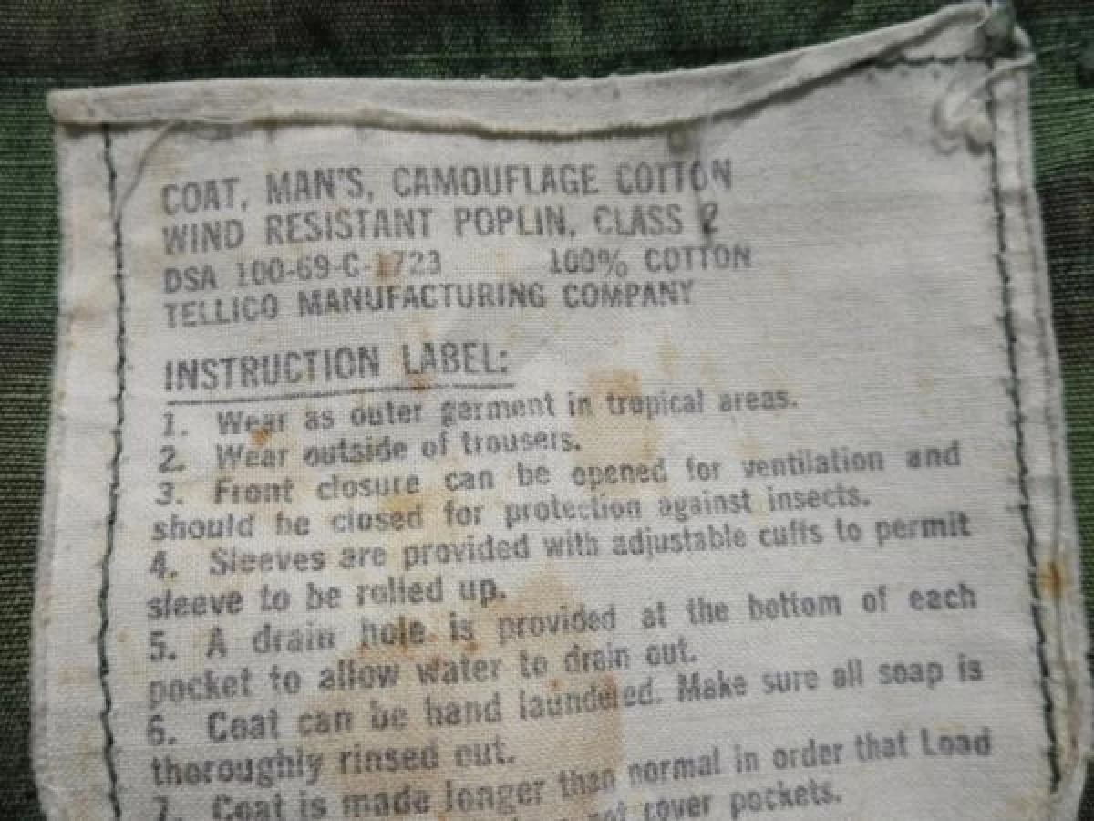 U.S.Coat ShortSleeves 100%Cotton 1969年 sizeS used