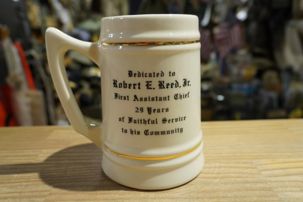 U.S.EAST MEADOW FIRE DEPT. Beer Mug 1984年 used