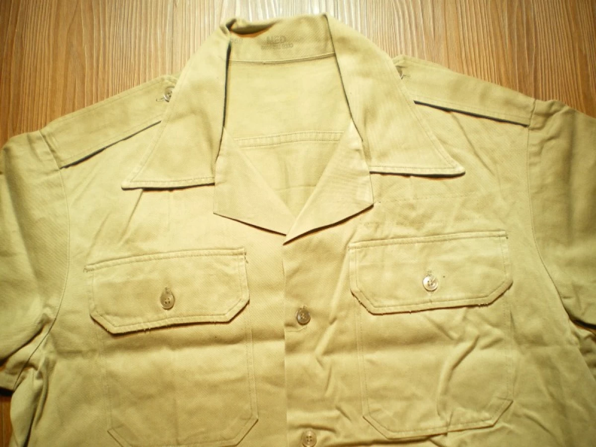 U.S.ARMY Shirt Cotton Kahki 1972年 sizeM used