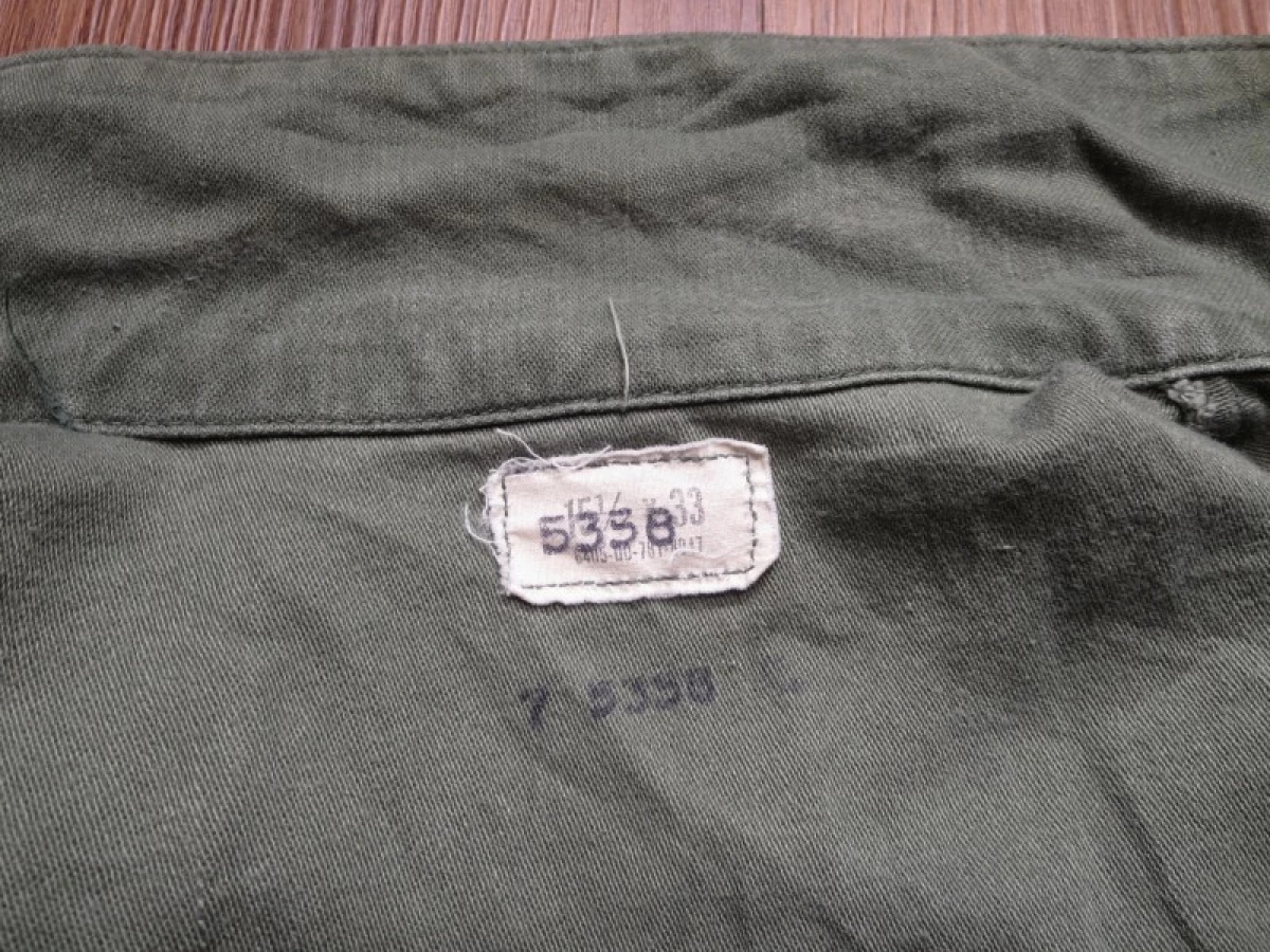 U.S.AIR FORCE Shirt Coton 1976年 size15 1/2 used
