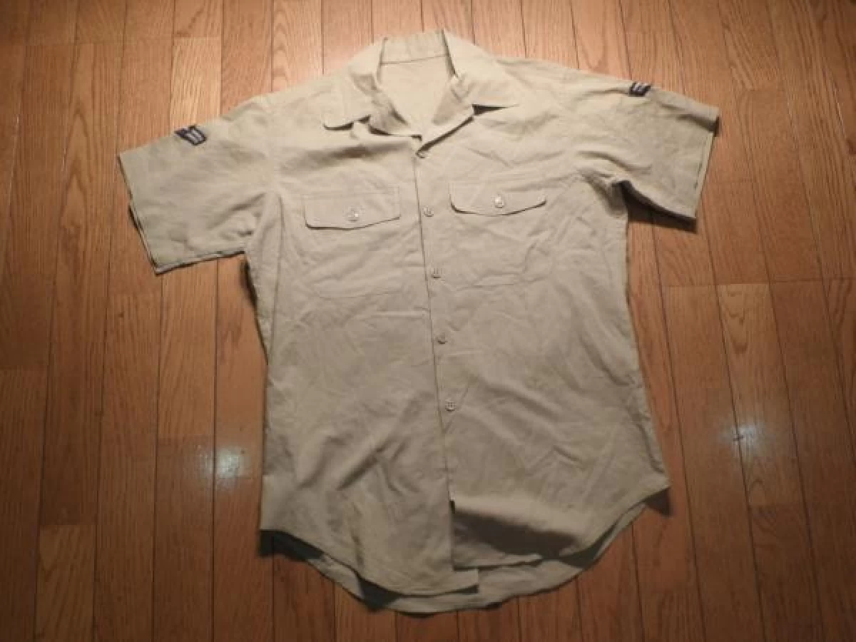 U.S.AIR FORCE Shirt Cotton/Poly 1965年頃 size15 used