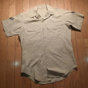 U.S.AIR FORCE Shirt Cotton/Poly 1965年頃 size15 used