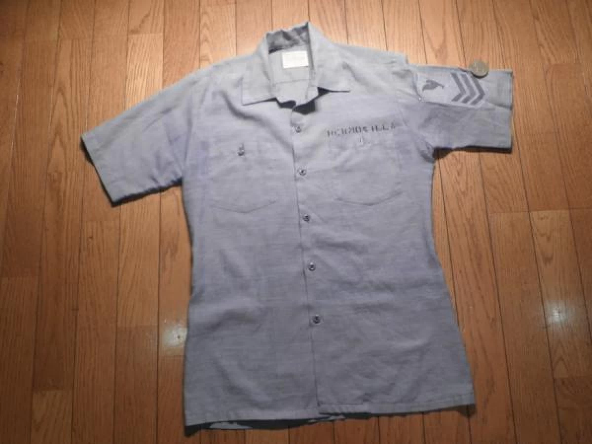 U.S.NAVY Shirt Chambray sizeS used