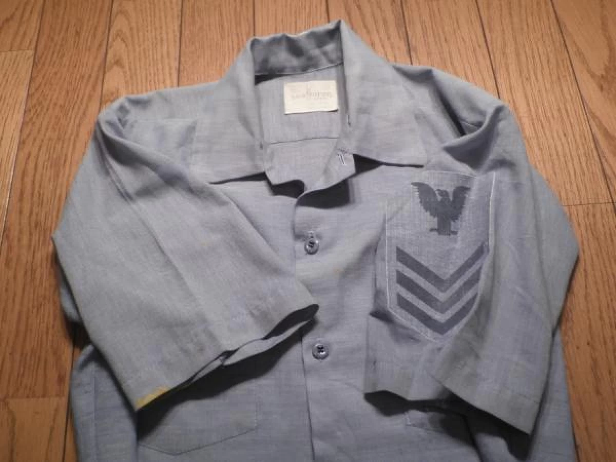 U.S.NAVY Shirt Chambray sizeS used