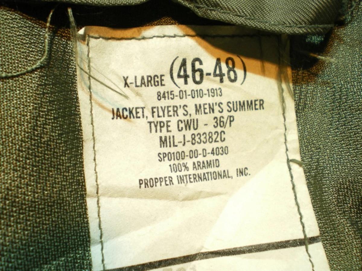 U.S.Jacket Flyer's Summer CWU-36/P sizeXL used