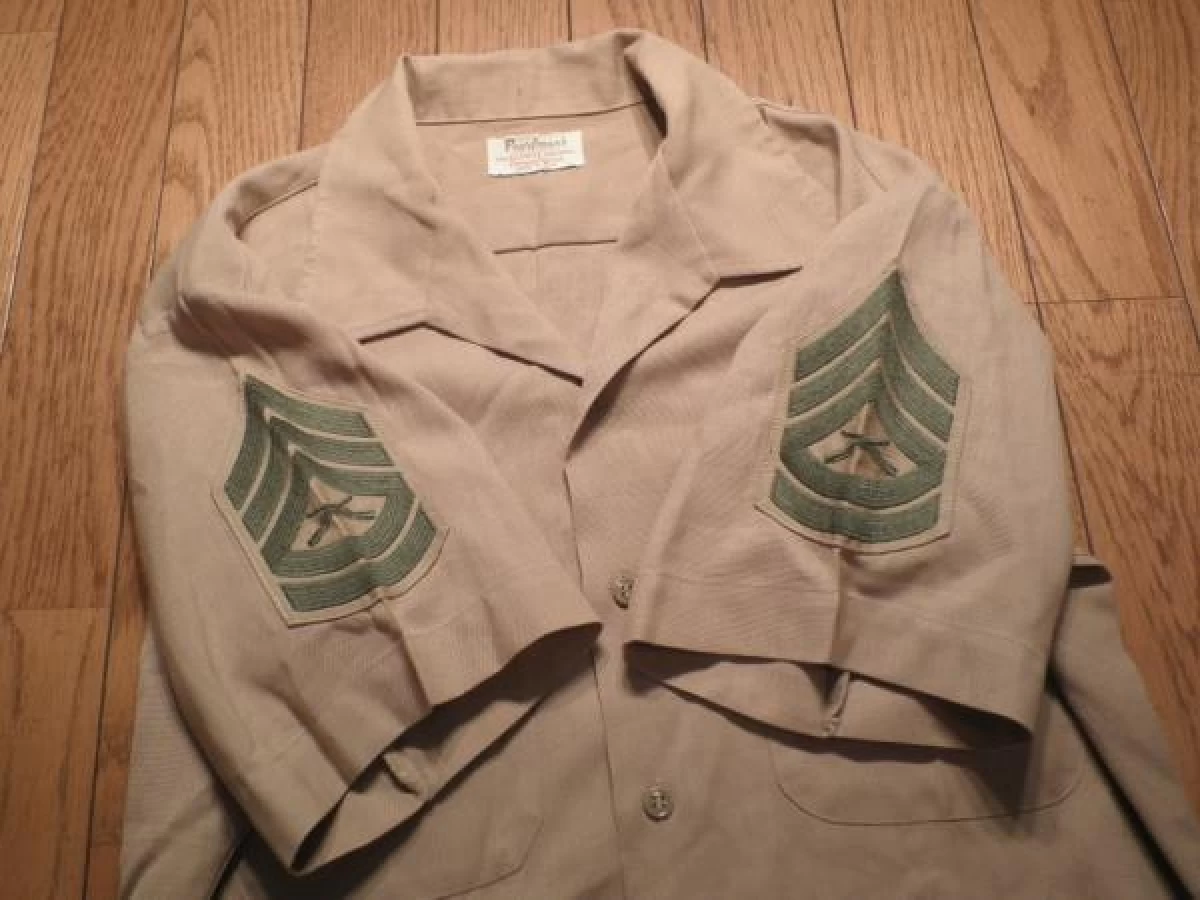 U.S.M.C.Utility Shirt sizeL 1970年代? used