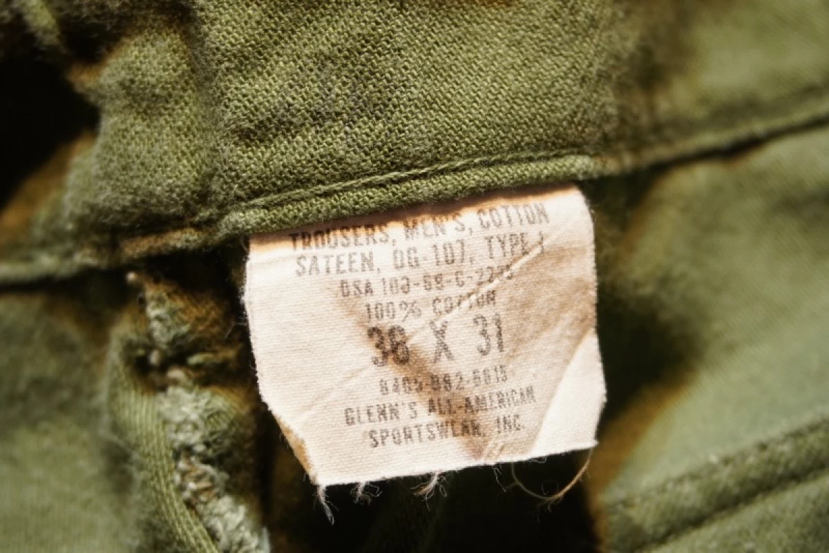 U.S.UtilityTrousers 100%Cotton 1969年 size90cm used