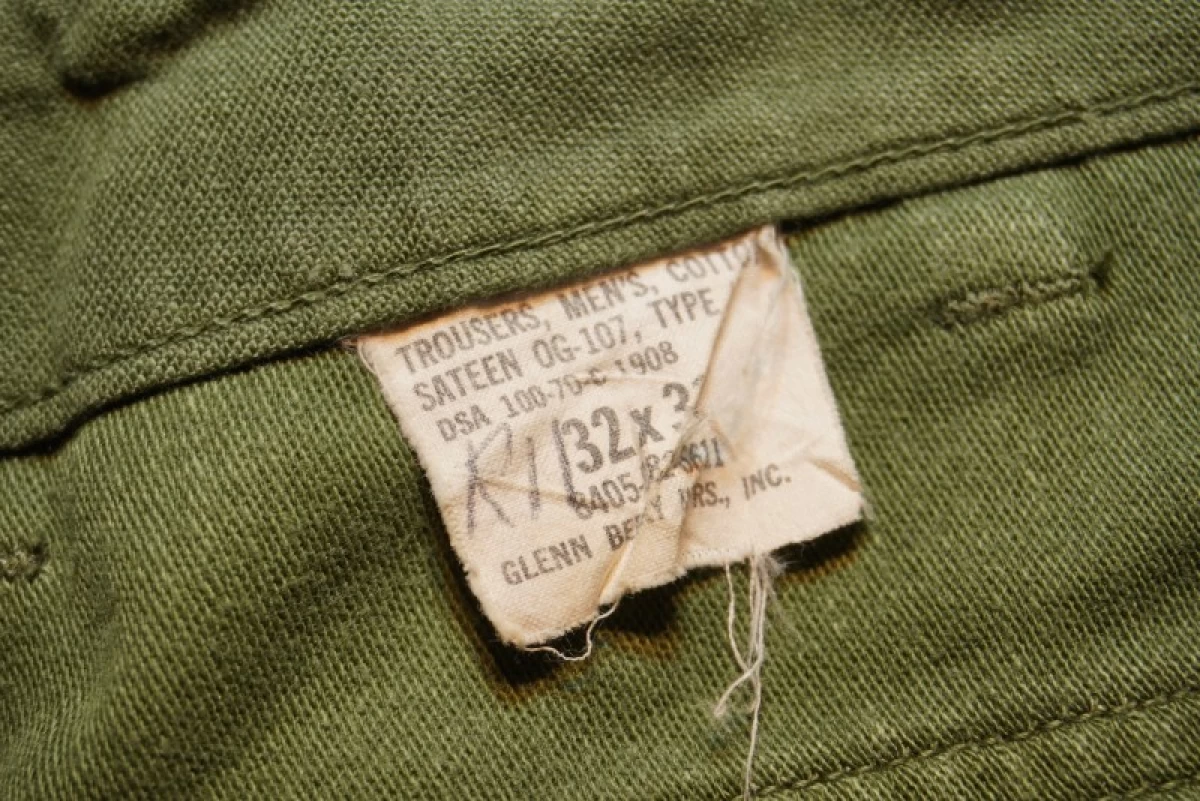 U.S.UtilityTrousers 100%Cotton 1970年 size78cm used