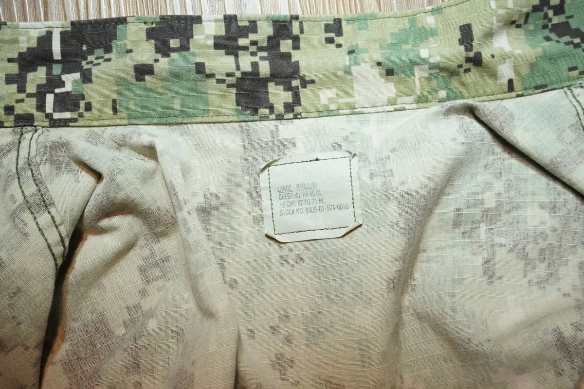 U.S.NAVY Blouse Working Uniform TYPEⅢ SEABEES sizeL-R used