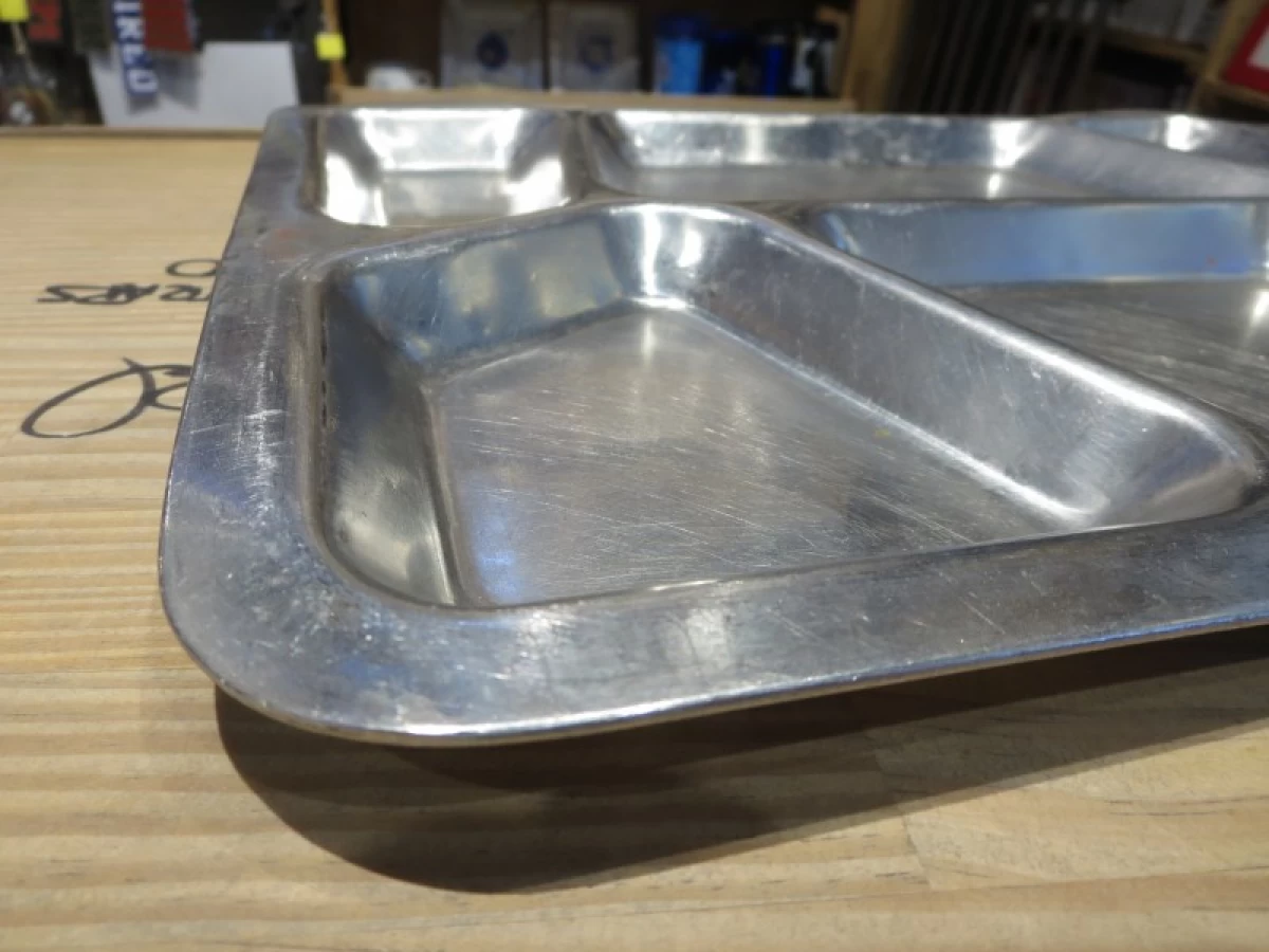 U.S.NAVY Stainless Mess Tray used