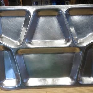 U.S.MARINE CORPS Stainless Mess Tray 1942年 used