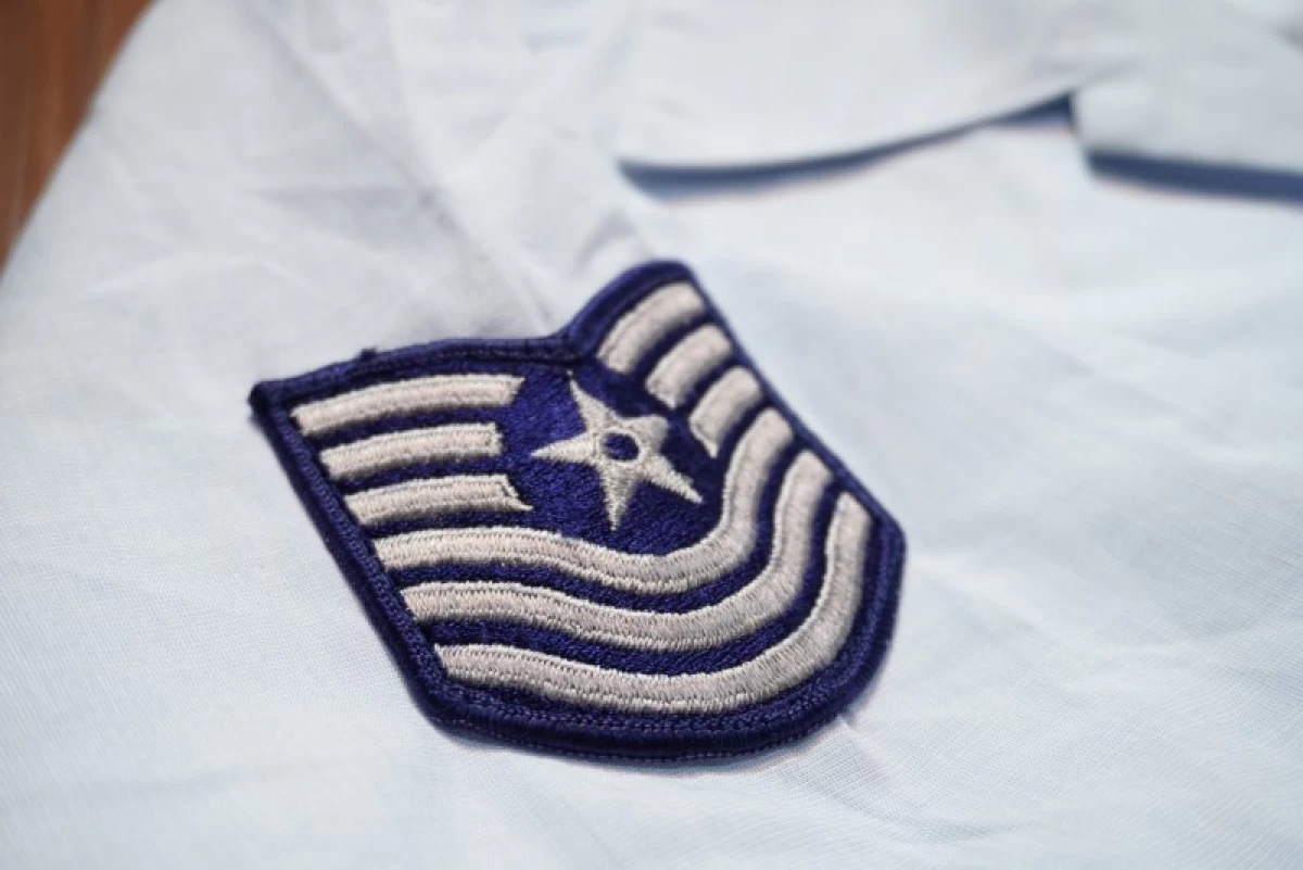 U.S.AIR FORCE Shirt BLUE1550 1978年 size15 1/2