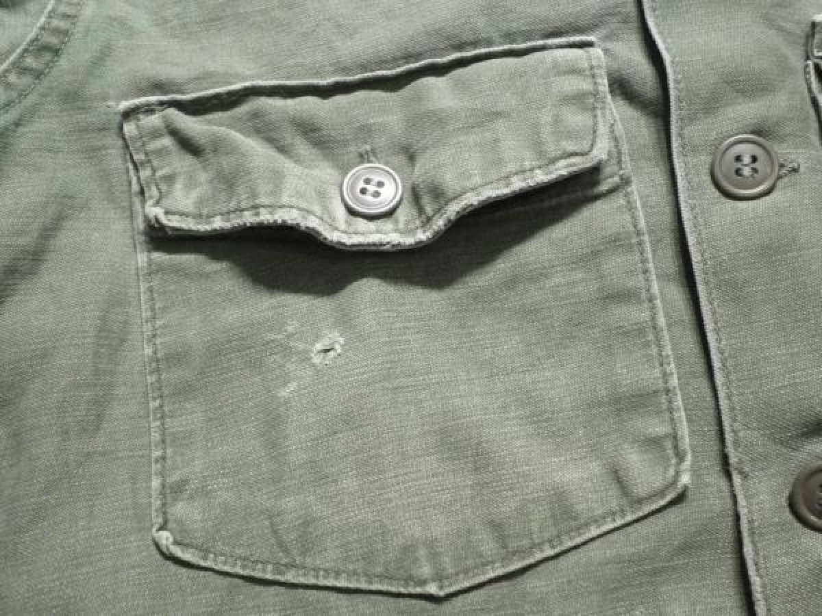 U.S.MARINE CORPS Fatigue Shirt 1965年頃 size15 1/2