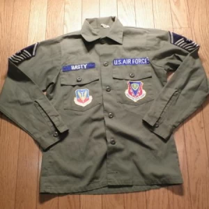 U.S.AIR FORCE Fatigue Shirt Cotton/Poly size? used