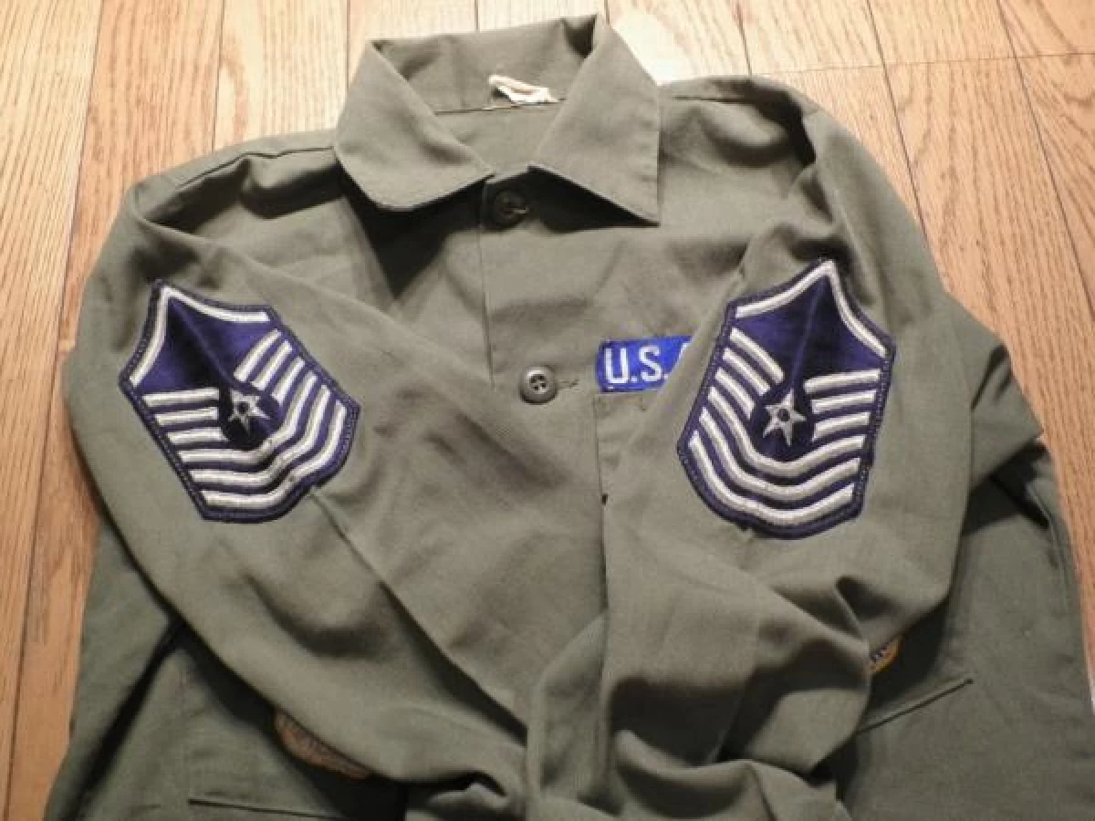 U.S.AIR FORCE Fatigue Shirt Cotton/Poly size? used
