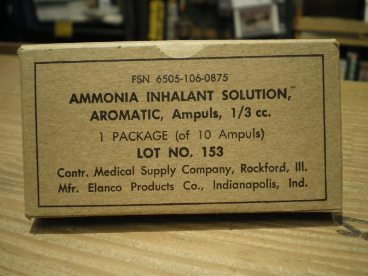 U.S.Ammonia Inhalant Solution Aromatic 1960年代 new
