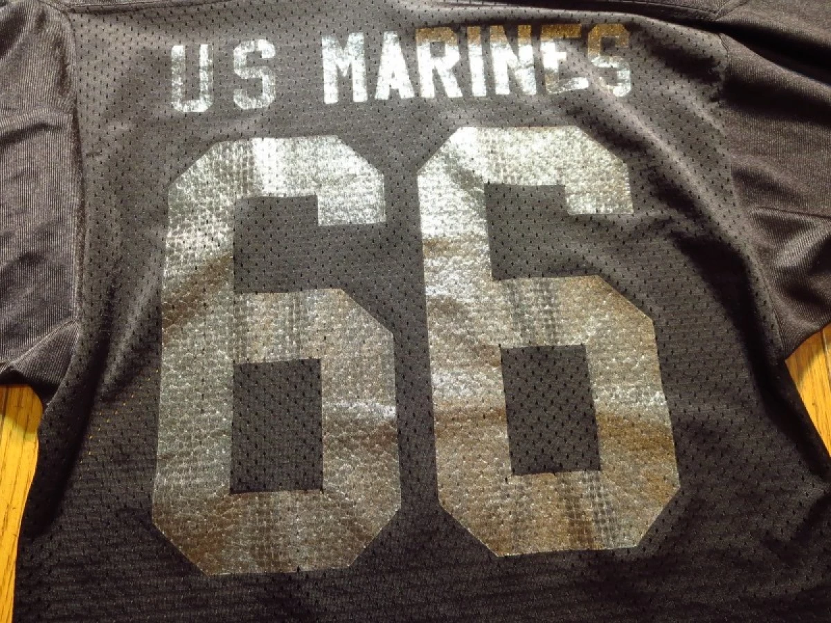 U.S.MARINE CORPS T-Shirt AmericanFootball? sizeS