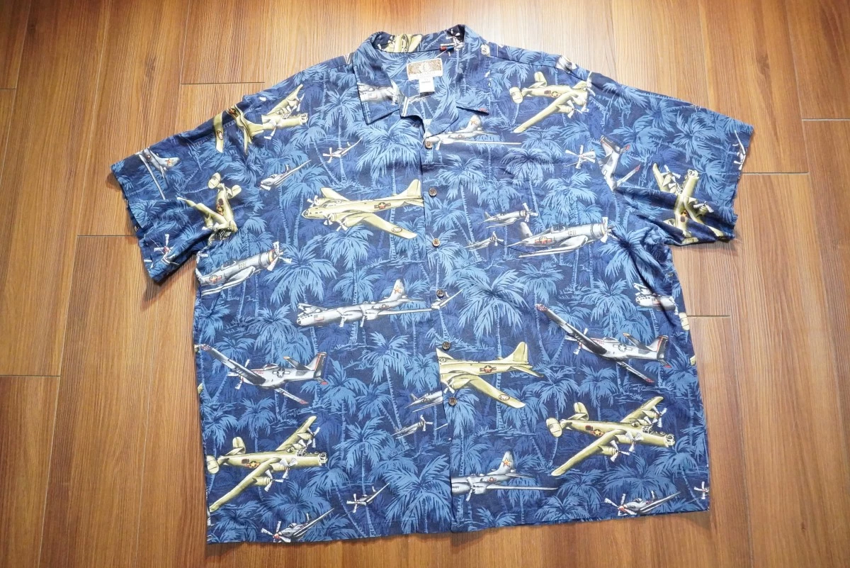 U.S.ARMY AIR FORCE Aloha Shirt size3XL used