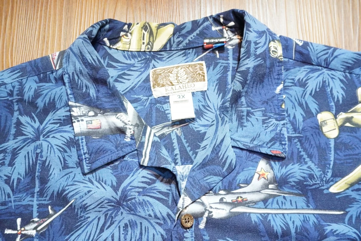 U.S.ARMY AIR FORCE Aloha Shirt size3XL used