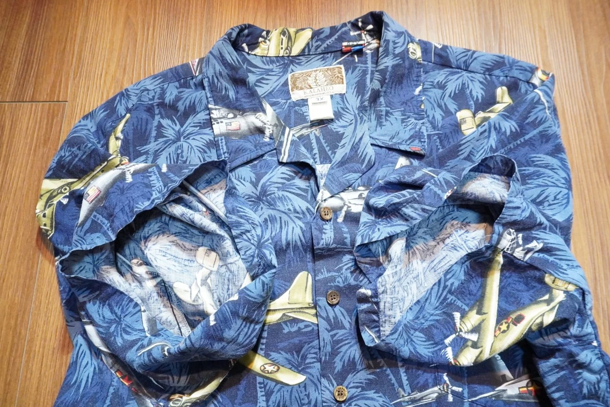 U.S.ARMY AIR FORCE Aloha Shirt size3XL used