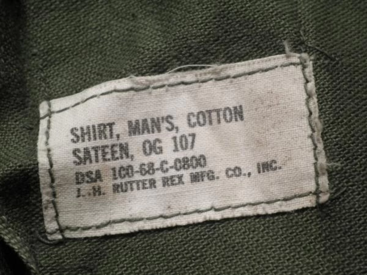 U.S.NAVY Shirt Cotton 1968年 size16? used