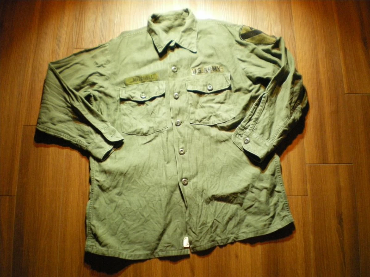 U.S.ARMY Shirt Cotton Utility 1972年 size16 1/2?